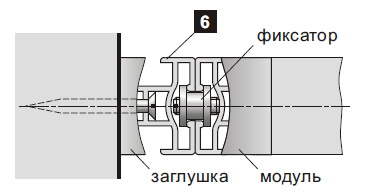 Крепление перегородки к стене